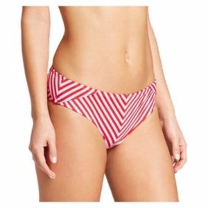 xhilaration | NWOT Red and White Bikini Btm B1